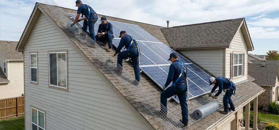 Pigeon Wire for Solar Panels in Annandale
